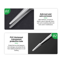 RELIFE ST-13 Anti-static Flat Head Precision Repair Tweezers
