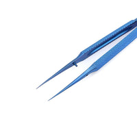 Crazy Titanium Alloy Straight Tweezer with Non-slip Design for Picking Electronic Components Copper Wire
