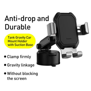 Baseus Tank Gravity Car mount Holder with Suction Base