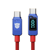 Transformers TF-A18 Type-C to Type-C 60W / 100W Fast Charge Data Cable
