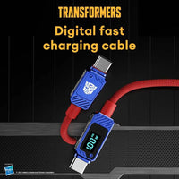 Transformers TF-A18 Type-C to Type-C 60W / 100W Fast Charge Data Cable
