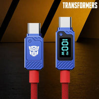 Transformers TF-A18 Type-C to Type-C 60W / 100W Fast Charge Data Cable
