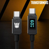 Transformers TF-A18 Type-C to Type-C 60W / 100W Fast Charge Data Cable
