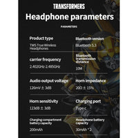 Transformers TF-T05 Ear Clip Open Touch ENC Noise Reduction Earphones
