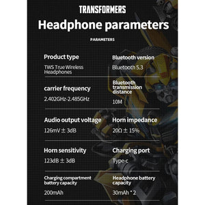 Transformers TF-T05 Ear Clip Open Touch ENC Noise Reduction Earphones