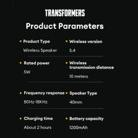 Transformers TF-Y03 Wireless Speaker
