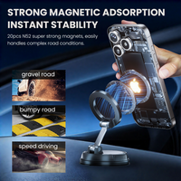REDEFYNE VT102M Suction Cup Foldable Magnetic Car Mount
