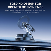 REDEFYNE VT102M Suction Cup Foldable Magnetic Car Mount
