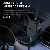 REDEFYNE VT105MW Metal Arm QI2 Magnetic Wireless Charging Car Mount
