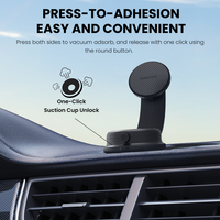 REDEFYNE VT105MW Metal Arm QI2 Magnetic Wireless Charging Car Mount
