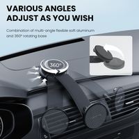 REDEFYNE VT105MW Metal Arm QI2 Magnetic Wireless Charging Car Mount
