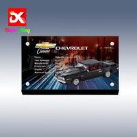 Display King - Acrylic display plaque for Lego Chevrolet Camaro Z28 10304
