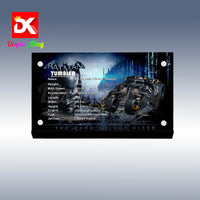 Display King - Acrylic display plaque for Lego DC Batman Batmobile Tumbler 76240