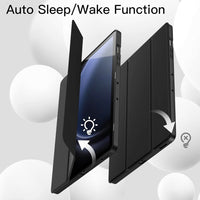 Soft TPU Back Shell Slim Case with Auto Sleep / Wake for Samsung Galaxy Tab S9+ X810 / S9 FE+ X610 / S10+ X820