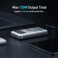 MOVE SPEED Laptop Power Bank 25000mAh 130W (YSPBM25)-Silver
