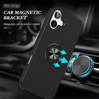 Magnetic Ring Holder Shockproof Cover Case for iPhone 16
