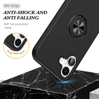 Magnetic Ring Holder Shockproof Cover Case for iPhone 16
