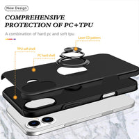 Magnetic Ring Holder Shockproof Cover Case for iPhone 16
