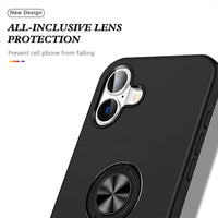 Magnetic Ring Holder Shockproof Cover Case for iPhone 16
