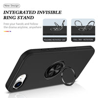 Magnetic Ring Holder Shockproof Cover Case for iPhone 16E
