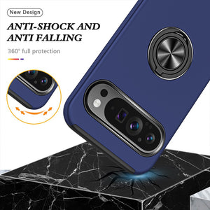 Magnetic Ring Holder Shockproof Cover Case for Google Pixel 9 / 9 Pro