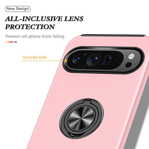 Magnetic Ring Holder Shockproof Cover Case for Google Pixel 9 Pro XL