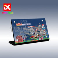 Display King - Acrylic display plaque for Lego Roller Coaster 10261
