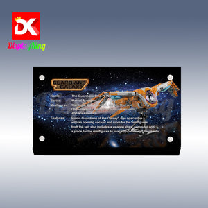 Display King - Acrylic display plaque for Lego Super Heroes The Guardians' Ship 76193