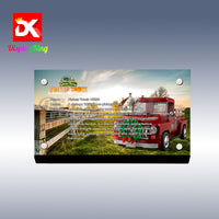 Display King - Acrylic display plaque for Lego Pickup Truck 10290
