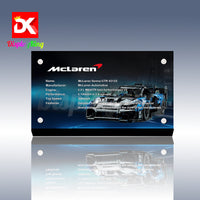 Display King - Acrylic display plaque for Lego McLaren Senna GTR 42123
