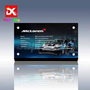 Display King - Acrylic display plaque for Lego McLaren Senna GTR 42123