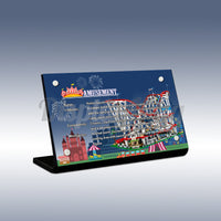 Display King - Acrylic display plaque for Lego Roller Coaster 10261
