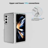 UTIA Ultimate Shockproof Case Cover for Samsung Galaxy Z Fold5-Transparent
