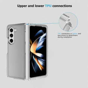 UTIA Ultimate Shockproof Case Cover for Samsung Galaxy Z Fold5-Transparent