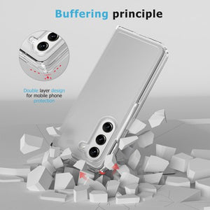 UTIA Ultimate Shockproof Case Cover for Samsung Galaxy Z Fold5-Transparent