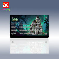 Display King - Acrylic Display plaque for LEGO 10228 Monster Fighters Haunted House
