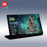 Display King - Acrylic Display plaque for LEGO 10228 Monster Fighters Haunted House
