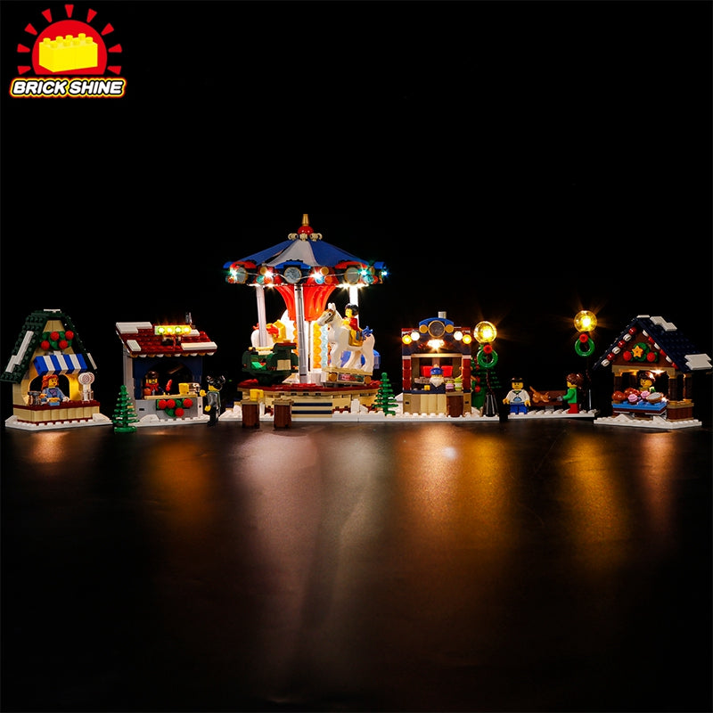 Brick Shine Light Kit for LEGO® Winter Village Market 10235