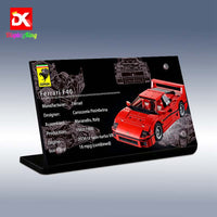 Display King - Acrylic Display plaque for Lego Ferrari F40 10248
