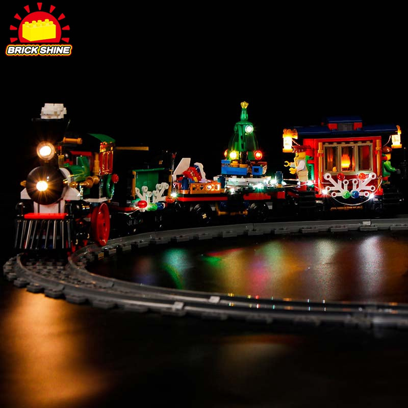 Lego holiday sales train lights