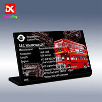 Display King - Display plaque for LEGO London Bus 10258
