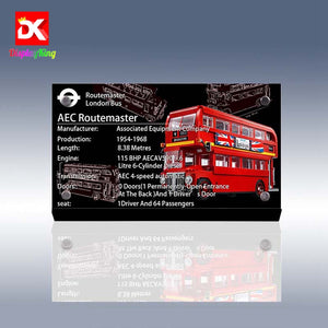 Display King - Display plaque for LEGO London Bus 10258