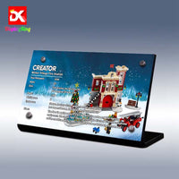 Display King - Display plaque for LEGO Winter Village Fire Station 10263
