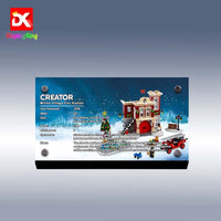 Display King - Display plaque for LEGO Winter Village Fire Station 10263
