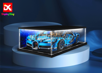 Display King - Acrylic display case with Led light ceiling for Lego LEGO® Bugatti Chiron 42083
