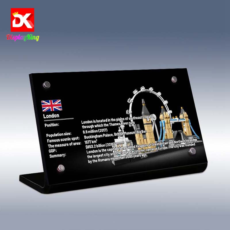 Display King - Display plaque for LEGO London 21034