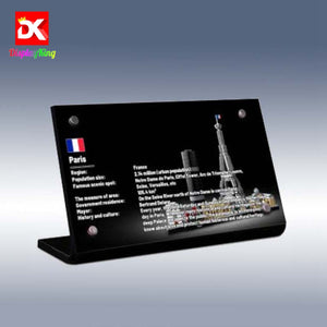 Display King - Display plaque for LEGO Paris 21044