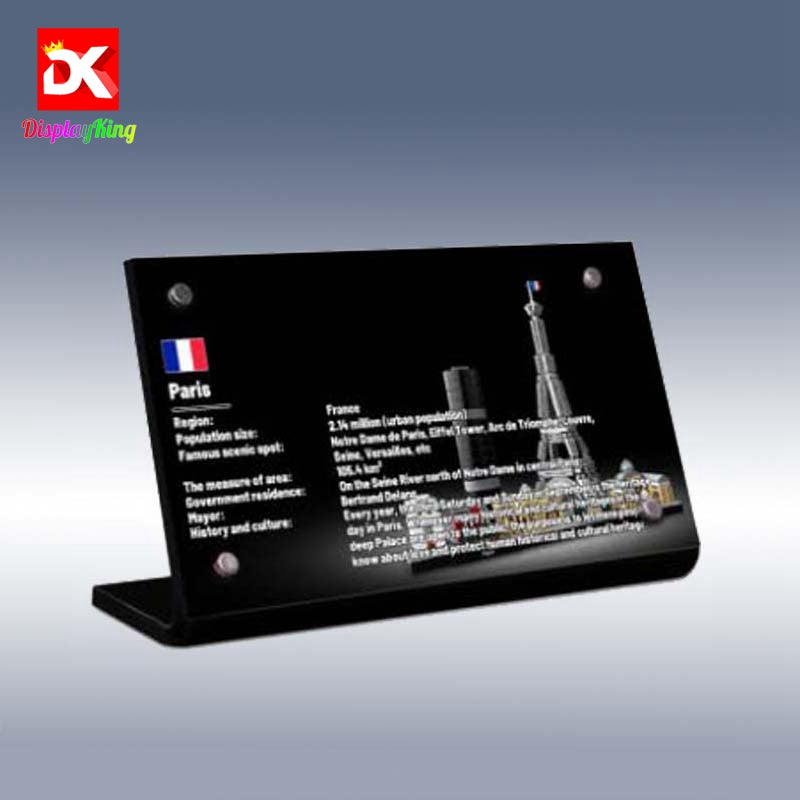 Display King - Display plaque for LEGO Paris 21044