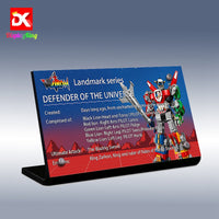 Display King - Display plaque for LEGO Ideas Voltron 21311
