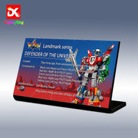 Display King - Display plaque for LEGO Ideas Voltron 21311
